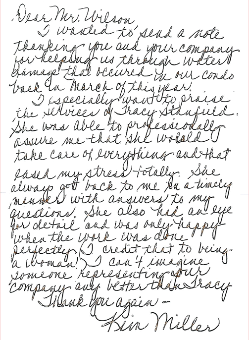 Kim Miller Thank You Card